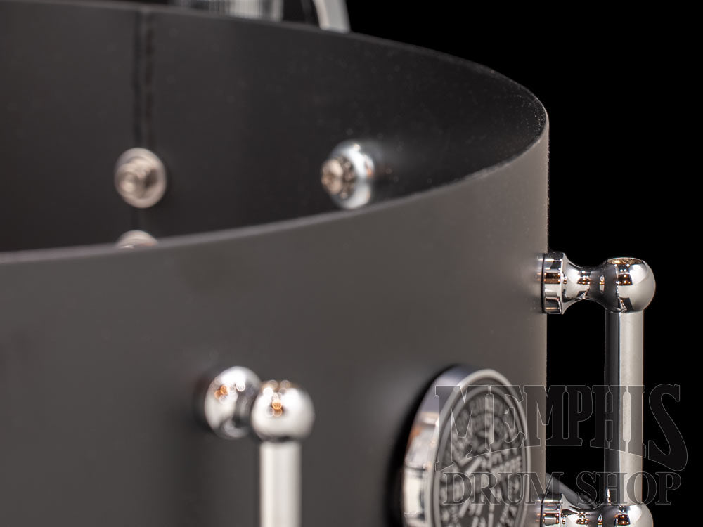 Stanton Moore Drum Company 14x4.5 Spirit of New Orleans Carbon Steel Snare Drum - Matte Black
