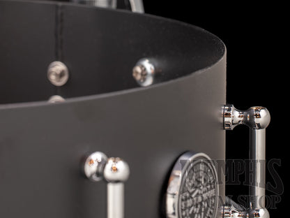Stanton Moore Drum Company 14x4.5 Spirit of New Orleans Carbon Steel Snare Drum - Matte Black