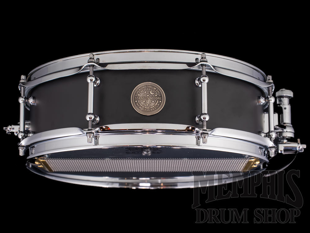 Stanton Moore Drum Company 14x4.5 Spirit of New Orleans Titanium Snare Drum - Matte Black