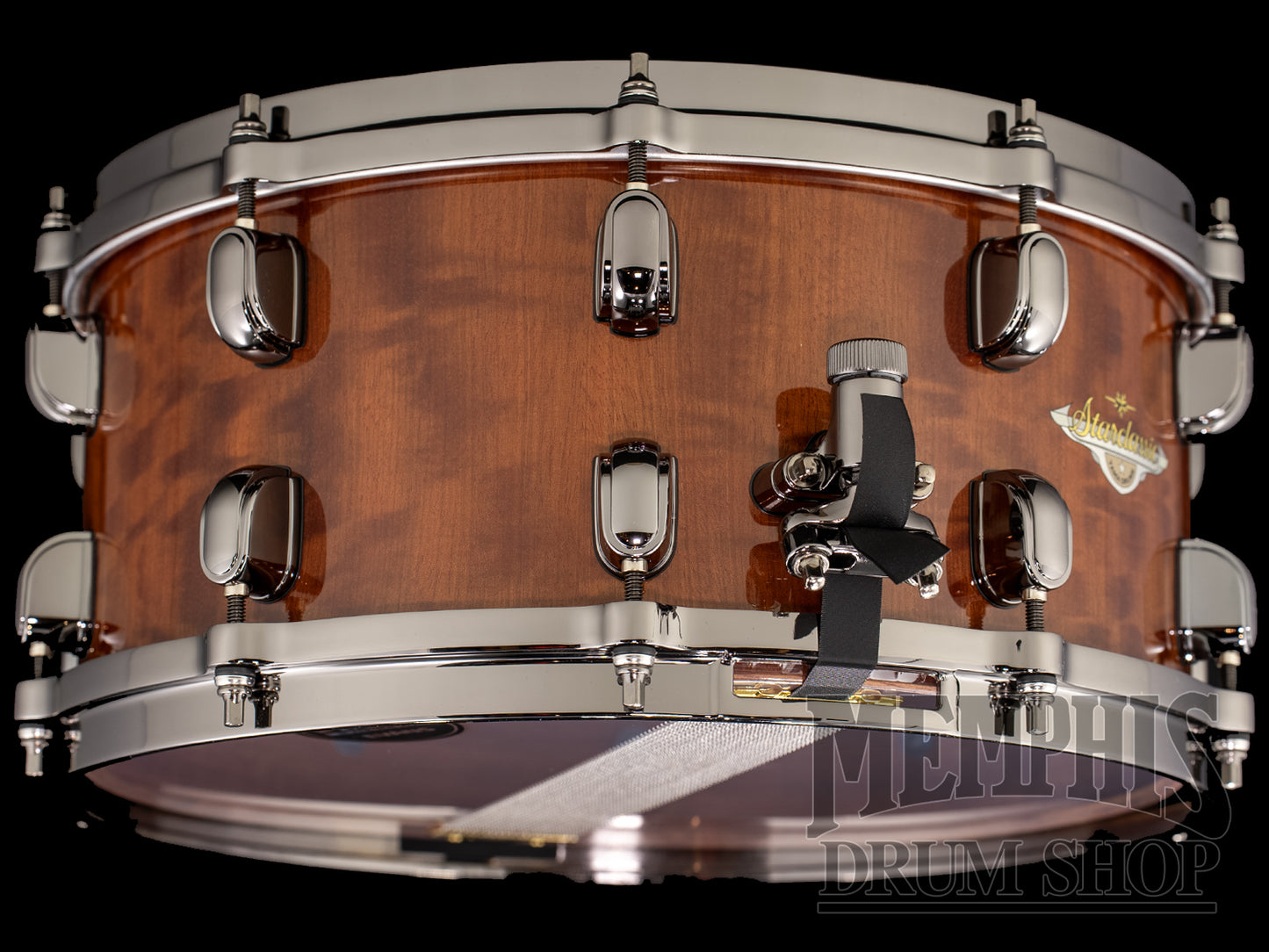 Tama 14x6.5 Starclassic Bubinga Snare Drum - Figured African Cherry Gloss