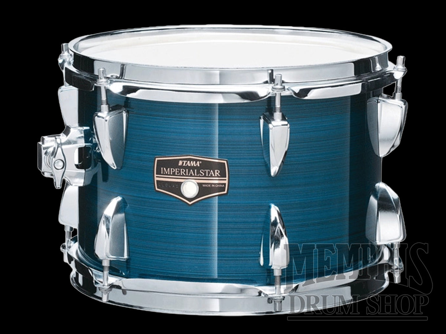 Tama Imperialstar Complete Drum Set with Cymbals and Hardware 22/10/12/16/14 - Hairline Blue
