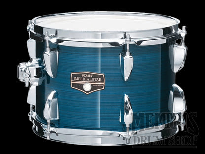 Tama Imperialstar Complete Drum Set with Cymbals and Hardware 22/10/12/16/14 - Hairline Blue