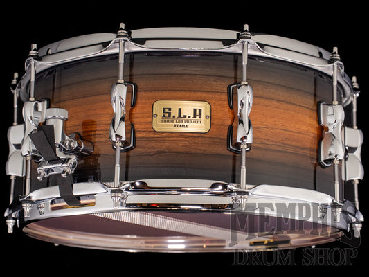 Tama 14x6.5 S.L.P. Bubinga/Maple Snare Drum - Matte Zebrawood