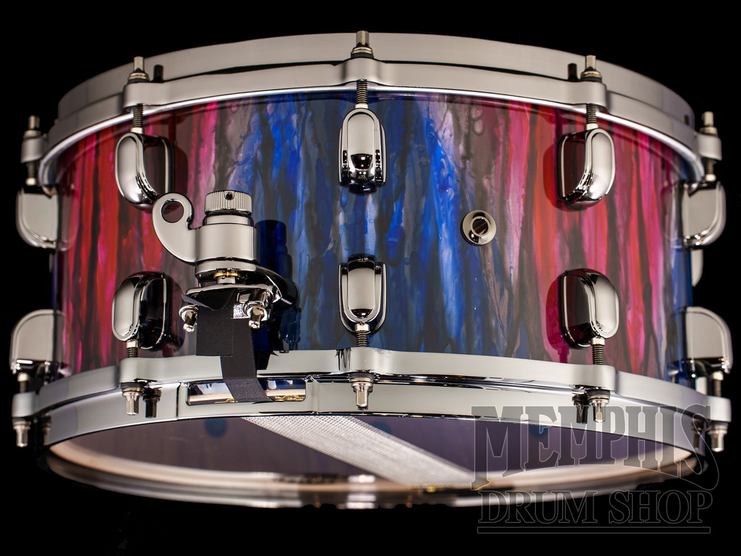 Tama 14x6.5 Starclassic Walnut/Birch Snare Drum - Crimson Sapphire Cascade