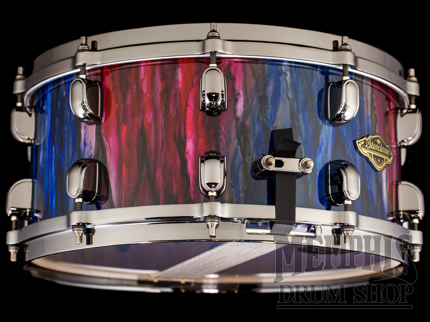 Tama 14x6.5 Starclassic Walnut/Birch Snare Drum - Crimson Sapphire Cascade