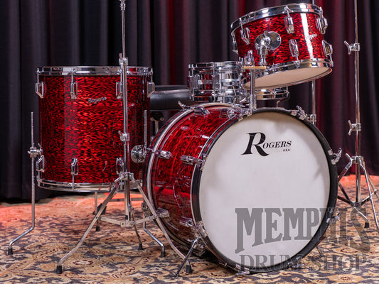 Vintage Rogers 70s Holiday Drum Set 20/12/16/14 - Red Onyx Pearl with Hardware and Cases
