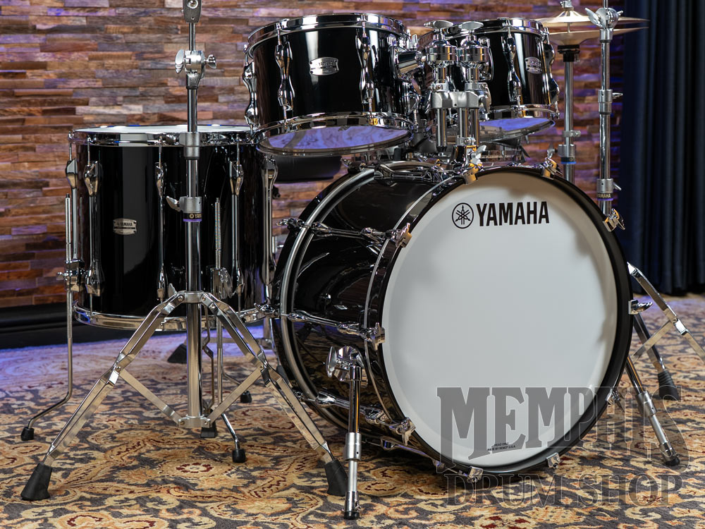 Yamaha Recording Custom Birch Drum Set 22/10/12/16 - Solid Black *22x14*