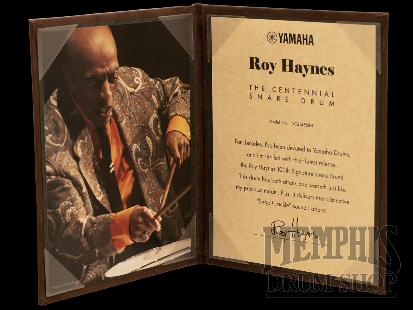 Yamaha 14x5.5 Roy Haynes Signature Hand Hammered Copper Snare Drum - Centennial Limited Edition