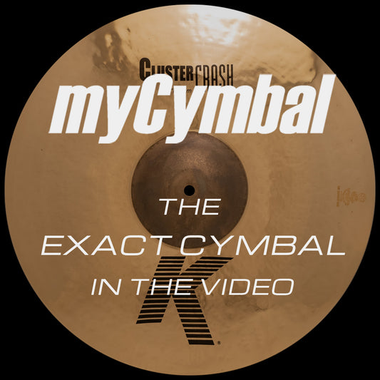 Zildjian 18" K Cluster Crash Cymbal - Brilliant 1331g