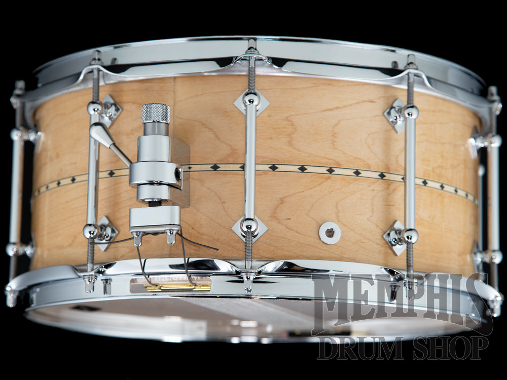 Craviotto 14x6.5 Custom Shop Maple Snare Drum with Maple Inlay