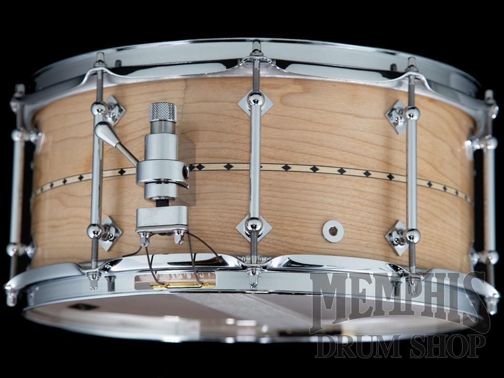 Craviotto 14x6.5 Custom Shop Maple Snare Drum with Maple Inlay