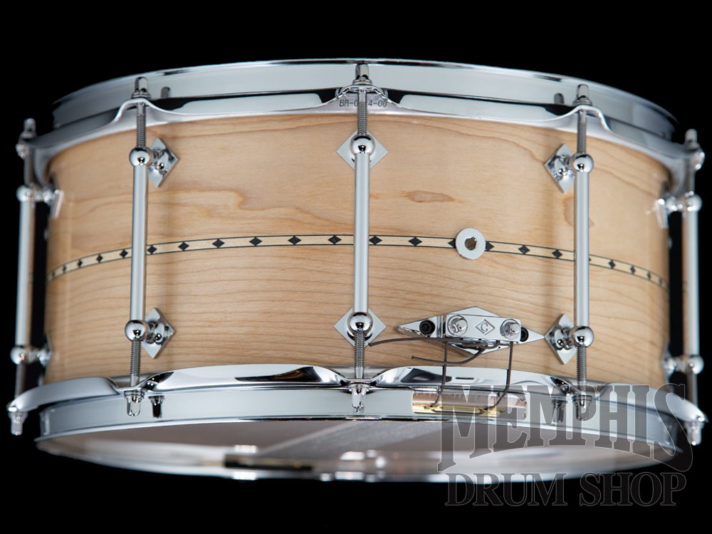 Craviotto 14x6.5 Custom Shop Maple Snare Drum with Maple Inlay
