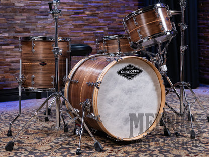Craviotto Custom Shop Walnut Drum Set with Cherry Inlay 20/12/14