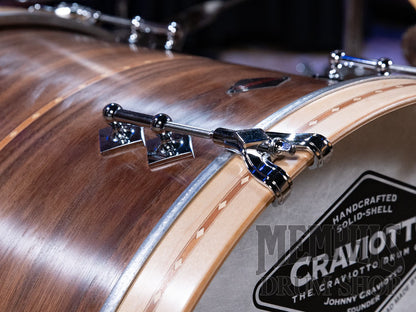 Craviotto Custom Shop Walnut Drum Set with Cherry Inlay 20/12/14