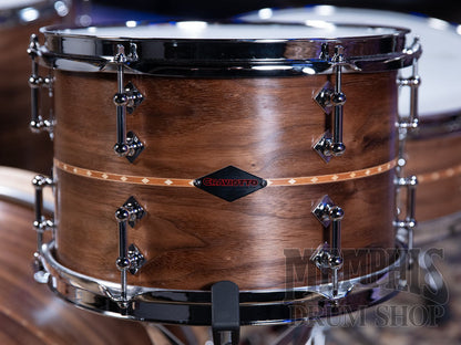 Craviotto Custom Shop Walnut Drum Set with Cherry Inlay 20/12/14