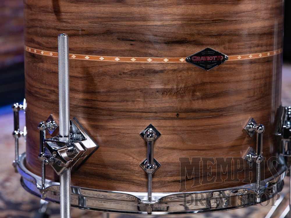 Craviotto Custom Shop Walnut Drum Set with Cherry Inlay 20/12/14