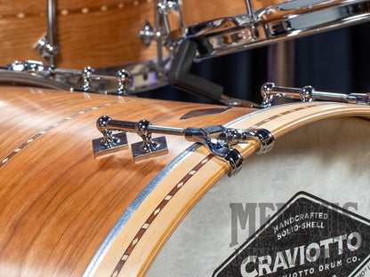 Craviotto Custom Shop Cherry Drum Set with Walnut Inlay 22/12/16