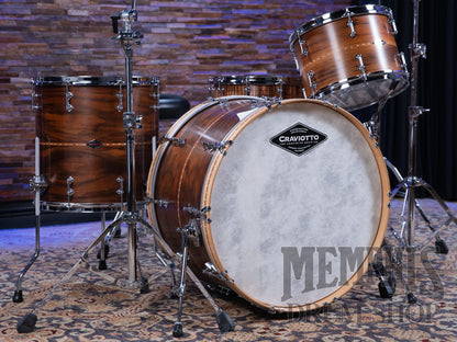 Craviotto Custom Shop Walnut Drum Set with Cherry Inlay 24/13/16