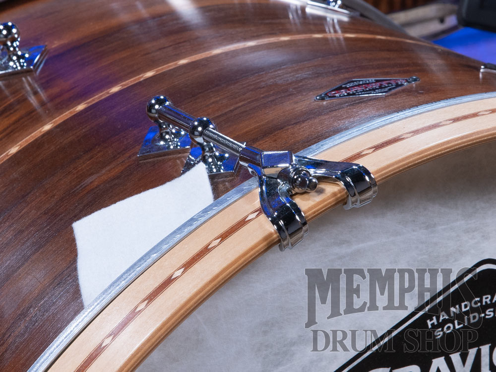 Craviotto Custom Shop Walnut Drum Set with Cherry Inlay 24/13/16