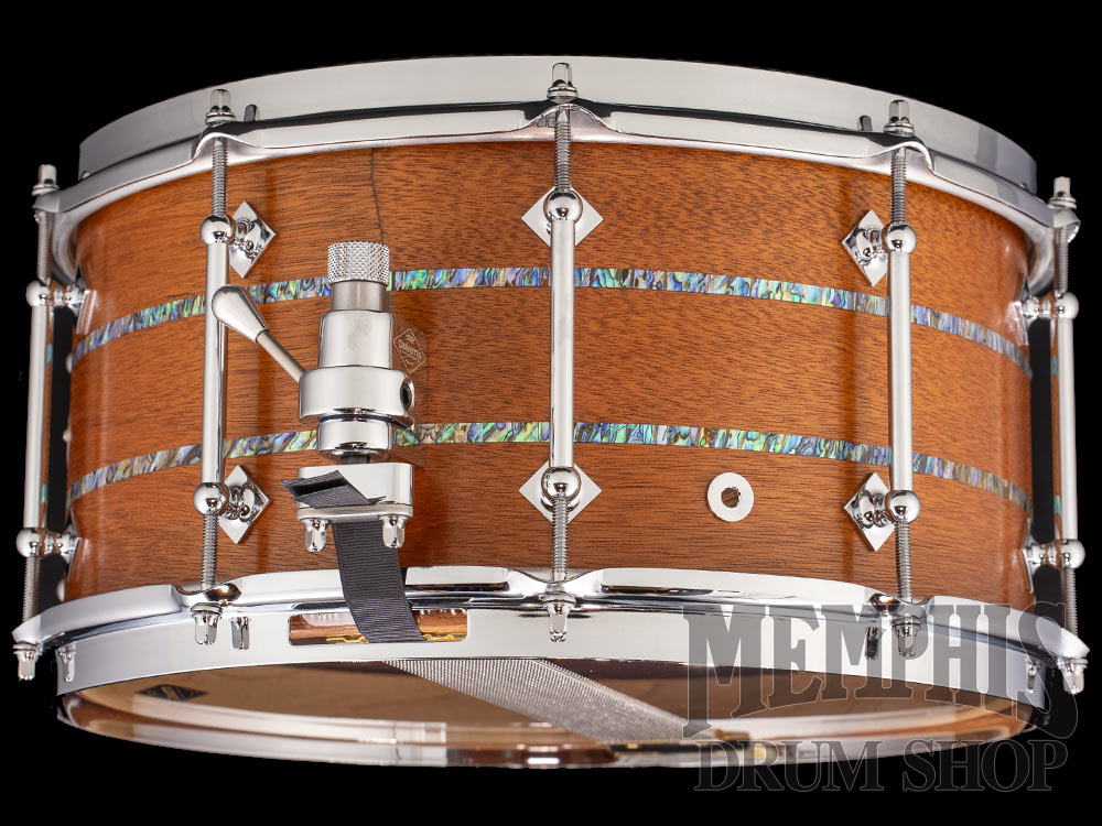 Craviotto 14x7 Private Reserve Mahogany Snare Drum with Dual Abalone Inlay