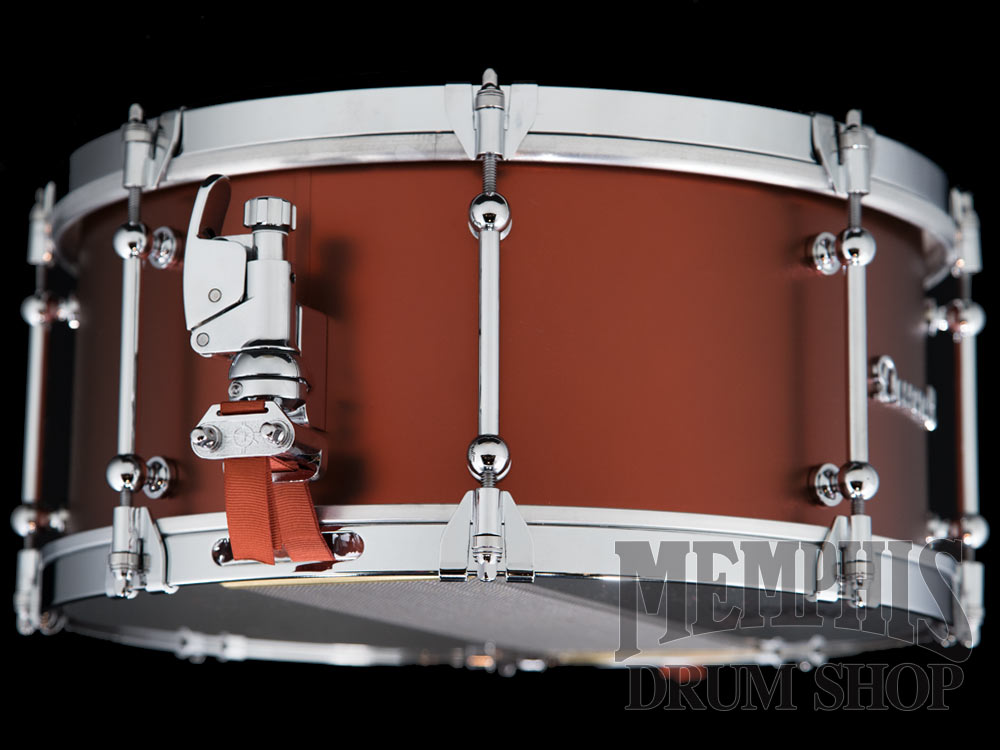 Dunnett Classic 14x6.5 Stainless Steel Snare Drum with Cold Rolled Hoops - Matte Bronze