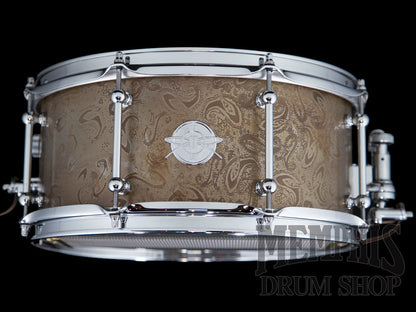 Dunnett Classic 14x6.5 James Trussart Rust O Matic Full Paisley Steel Snare Drum
