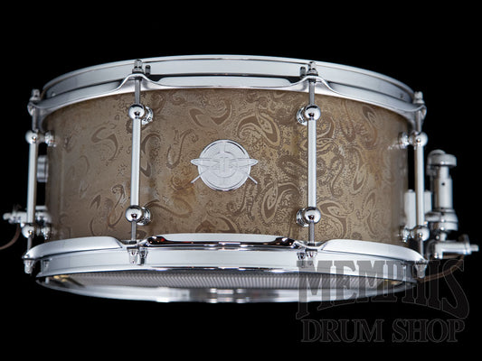 Dunnett Classic 14x6.5 James Trussart Rust O Matic Full Paisley Steel Snare Drum