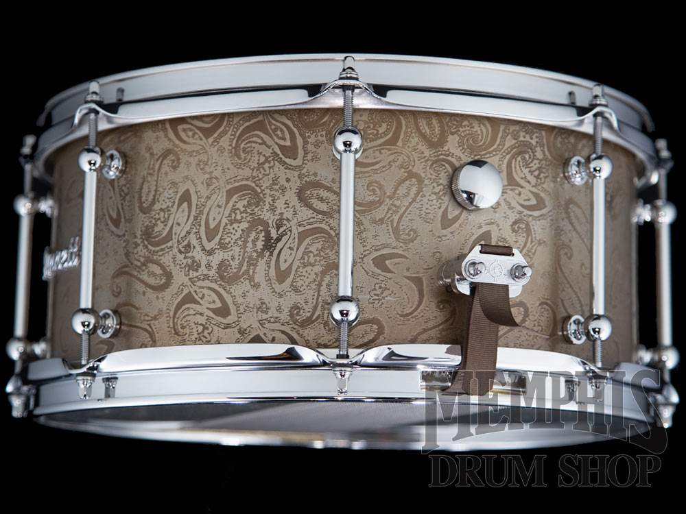 Dunnett Classic 14x6.5 James Trussart Rust O Matic Full Paisley Steel Snare Drum