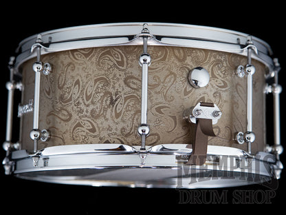 Dunnett Classic 14x6.5 James Trussart Rust O Matic Full Paisley Steel Snare Drum