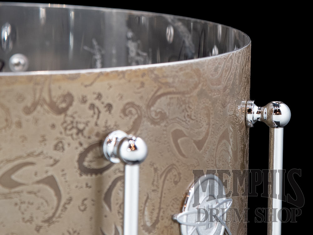 Dunnett Classic 14x6.5 James Trussart Rust O Matic Full Paisley Steel Snare Drum