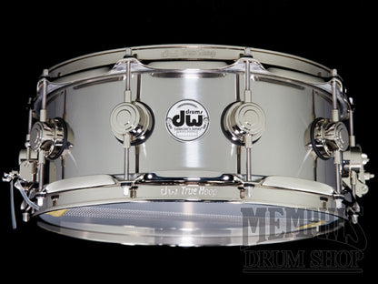 DW 14x5.5 Collector's Series Stainless Steel Snare Drum with Nickel Hardware