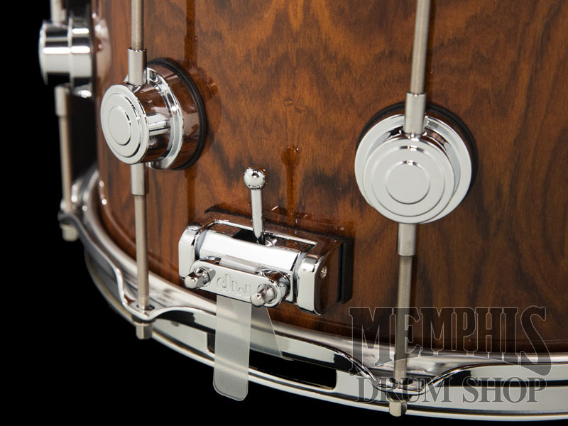 DW 14x7 Collector's Series Exotic Santos Rosewood Snare Drum