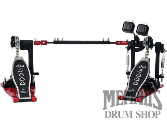 DW 5000 Series Accelerator Double Bass Drum Pedal with Bag - Heelless Footboard