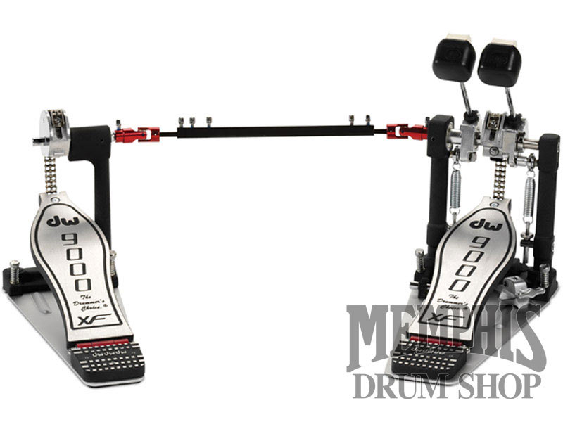 DW 9000 Series Double Bass Drum Pedal with Bag - XF Extended Footboard