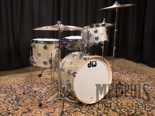 DW Collector's Series Ultra Flyer Maple Drum Set 20/12/14/14 - Broken Glass