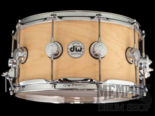 DW 14x7 Collector's Series Standard Maple Snare Drum - Natural Satin Oil