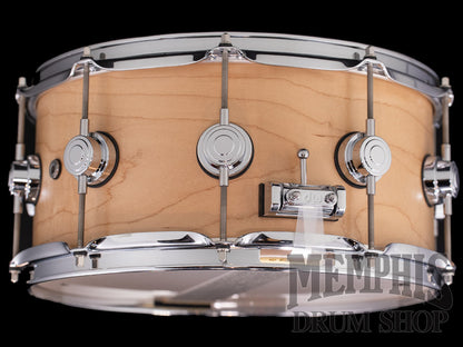 DW 14x6.5 Collector's Series Solid Shell Maple Snare Drum - Natural