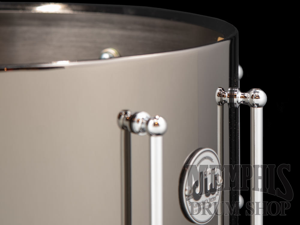 DW 14x6.5 Collector's Series Black Nickel Over Brass Snare Drum with Tube Lugs