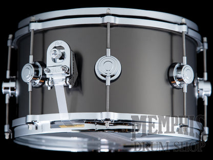 DW 13x7 Collector's Series Satin Black Over Brass Snare Drum with Die-Cast Hoops