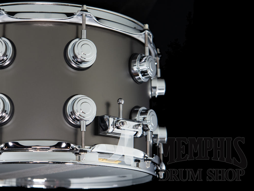 DW 14x8 Collector's Series Satin Black Over Brass Snare Drum