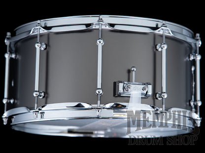 DW 14x6.5 Collector's Series Satin Black Over Brass Snare Drum with Tube Lugs
