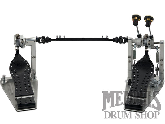 DW MFG Series Machined Chain Drive Double Bass Drum Pedal with Case - Black Edition