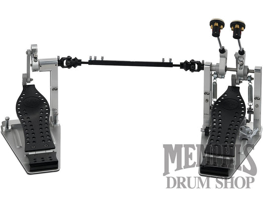 DW MFG Series Machined Direct Drive Double Bass Drum Pedal with Case - Black Edition