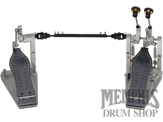 DW MFG Series Machined Direct Drive Double Bass Drum Pedal with Case - XF Extended Footboard