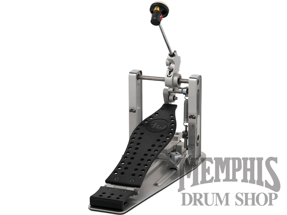 DW MFG Series Machined Direct Drive Single Bass Drum Pedal with Case - Black Edition