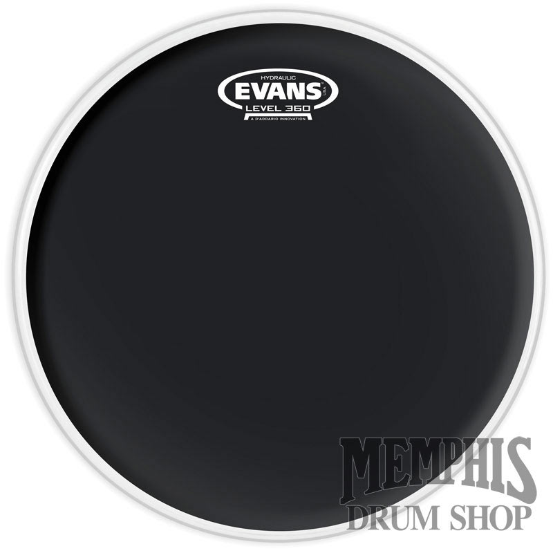 Evans Hydraulic Black Coated 14" Drumhead