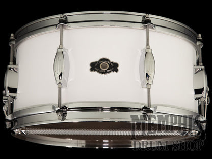 George H. Way 14x6.5 Tradition Walnut Snare Drum - Matte White