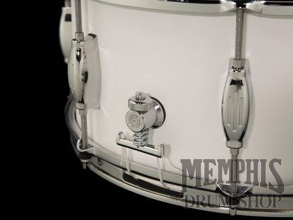 George H. Way 14x6.5 Tradition Walnut Snare Drum - Matte White