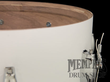 George H. Way 14x6.5 Tradition Walnut Snare Drum - Matte White