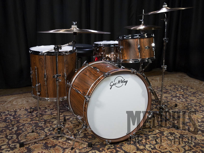 George H. Way Tradition Walnut Drum Set 22/12/16 - Matte Natural Cordia